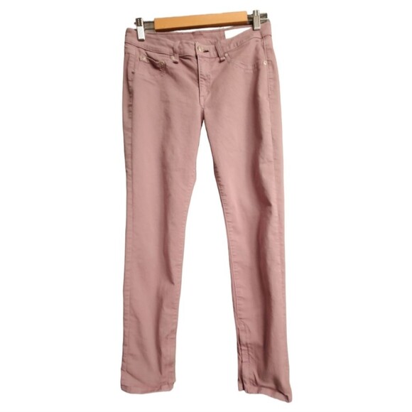 Rag & Bone Revolve Zipper Capri Mid Rise Lilac Lavender Stretch Jeans Pants 28 - Picture 9 of 12